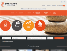 Tablet Screenshot of bonnefoy-immobilier.fr